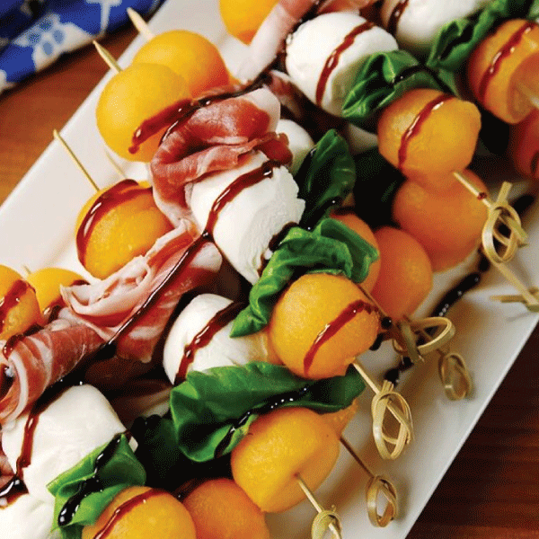 Melon Prosciutto Skewers summer recipe