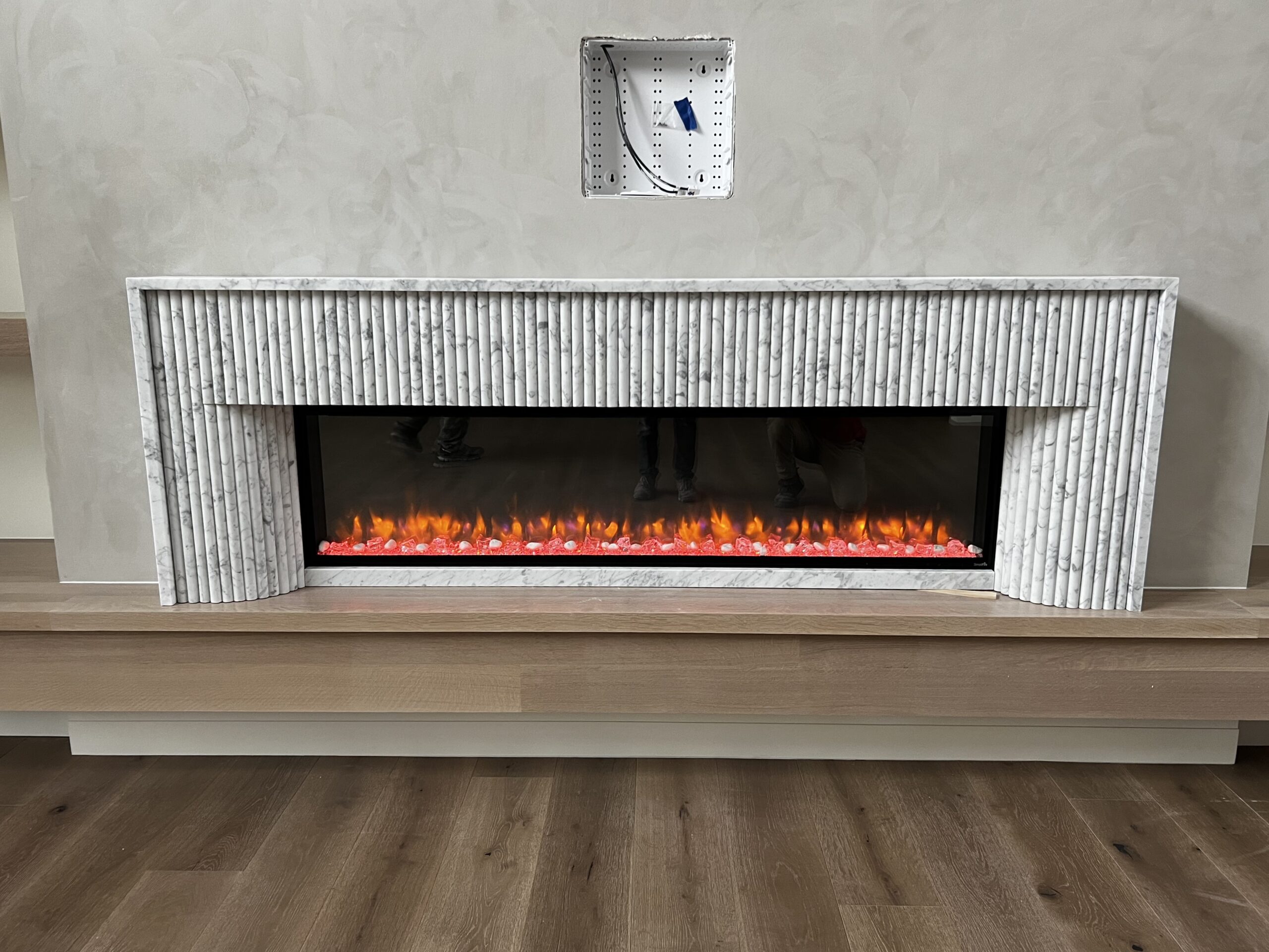 Marble Stone Electric Fireplace